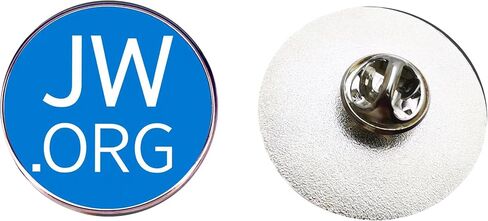 5Pack JW.ORG Round Lapel Pin, Blue and White, Metal, 1 Inch Diameter,Metal Alloy Badges Clothes Bags Hats Accessories in Saudi Arabia
