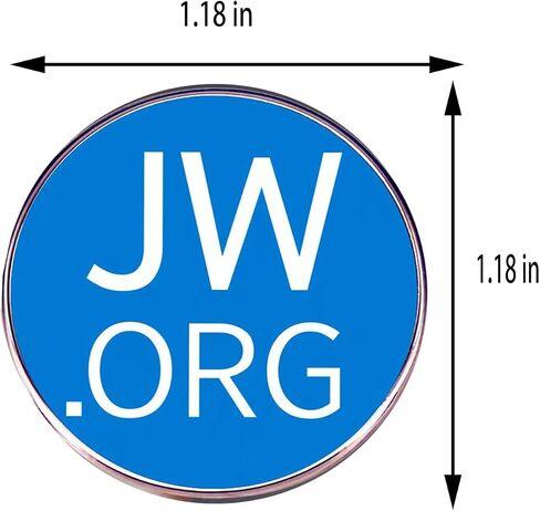 5Pack JW.ORG Round Lapel Pin, Blue and White, Metal, 1 Inch Diameter,Metal Alloy Badges Clothes Bags Hats Accessories in Saudi Arabia