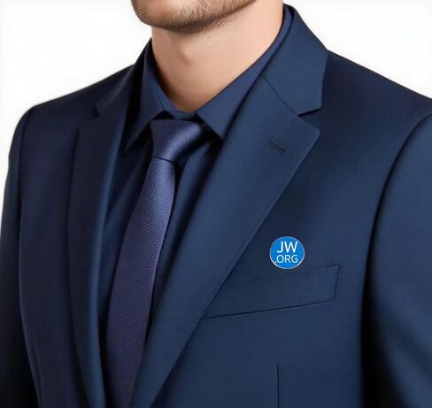 5Pack JW.ORG Round Lapel Pin, Blue and White, Metal, 1 Inch Diameter,Metal Alloy Badges Clothes Bags Hats Accessories in Saudi Arabia