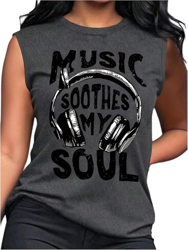 SOLY HUX Women's Letter Graphic Tank Tops Sleeveless Crew Neck Casual Summer Top Streetwear in Saudi Arabia