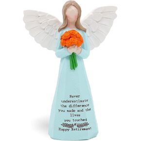 2026 Retirement Gift for Woman,5.4" Angel Retirement Figurine for Retiring Coworker,Meaningful Retirement Farewell Keepsake for New Chapter with Box in Saudi Arabia