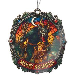 Funny Christmas Krampus Ornament 2026 - Krampus Christmas Decorations - Krampus Decorations - Gothic Christmas Ornaments - Dark Christmas Decor - Christmas Decoration in Saudi Arabia