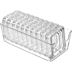 Acrylic Jewelry Organizers and Storage, Clear Travel Jewelry Case with 10 Pcs Portable Organizers and 20 Pcs Zipper Bags for Earrings, Rings, Necklace and Small Items, Jewelry Box Organizer in Saudi Arabia