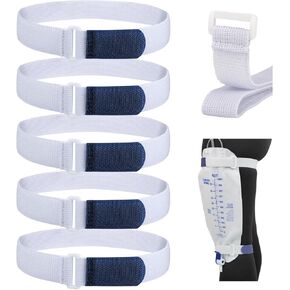 5 Pack Catheter Leg Bag Strap with Buckle Adjustable Urine Drainage Bag Straps Reusable Washable for Secure Drainage Bags in Saudi Arabia