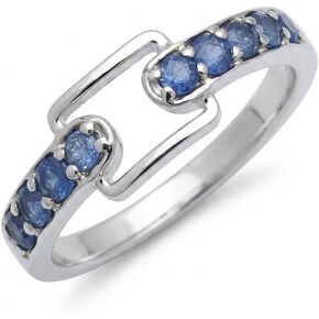 Natural Blue Sapphire 925 Solid Sterling Silver Ring in Saudi Arabia