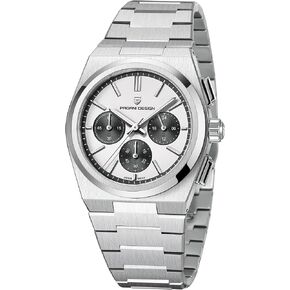 Pagani Design Watches for Men VK63 Movement Quartz Chronograph Watch, 40mm Sapphire Glass 316L Stainless Steel 100m Water Resistant Luminous Dress Watch in Saudi Arabia