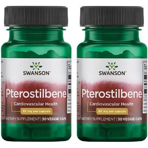 Swanson Pterostilbene 50 mg 30 Veg Caps 2 Pack in Saudi Arabia