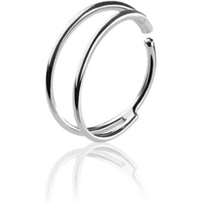 Luxe Modz 22G Double Hoops Bendable Rings Surgical Steel Septum Earrings Piercings Jewelry Sold Individually in Saudi Arabia