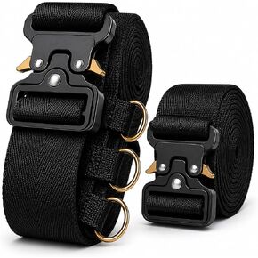 Metal Buckle Luggage Straps – Heavy Duty Tactical Tie Down Belts, 2 Pack 10ft x 2in Polyester Straps, 160kg Buckle Strength & 500kg Strap Load for Secure Travel & Cargo in Saudi Arabia