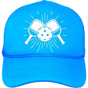 Pickleball Paddles Trendy Pickleball Trucker Hat for Adults Classic 5 Panel Mesh Snapback in Kuwait