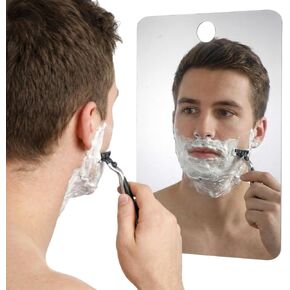 Shatterproof Shower Mirror Fogless for Shaving, 11"X 8" Large Wall Hanging Camp Vanity Mirror Unbreakable Makeup Mirrors Portable Handheld Travel Camping Mirrors for Shave in Saudi Arabia
