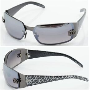 DG Women Fashion Designer Sunglasses Shades Rectangular Wrap Black NEW 5024 in Saudi Arabia