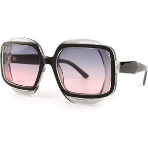Women's Floral Square Party Oversized Fashion Sunglasses in Kuwait