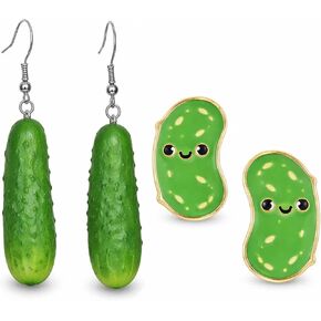 2 PCS Pickle Earrings for Women, Pickleball Earrings, Fun Pickle Gifts for Pickleball Players, Lightweight and Comfortable Dangle Earrings for Everyday Wear in Saudi Arabia