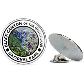 Round Black Canyon of The Gunnison National Park (co Hike Colorado) Metal 0.75" Lapel Hat Pin Tie Tack Pinback in Kuwait