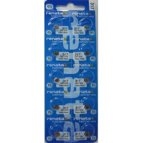 Renata 317 SR516SW SP317 V317 D317 616 Silver Oxide Mercury Free Electronic Batteries x 10 in Saudi Arabia
