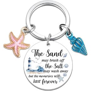 Beach Gifts for Women Friends Beach Keychain Themed Gifts Coastal Beachy Stuff for Teen Girls Summer Seashell Keychain Accessories for Beachy Lovers in Saudi Arabia