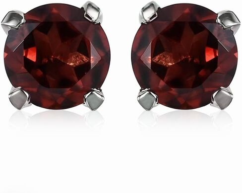 Birthstone Stud Earrings for Women 925 Sterling Silver Gemstone Jewelry Anniversary Birthday Christmas Gifts for Women in Kuwait