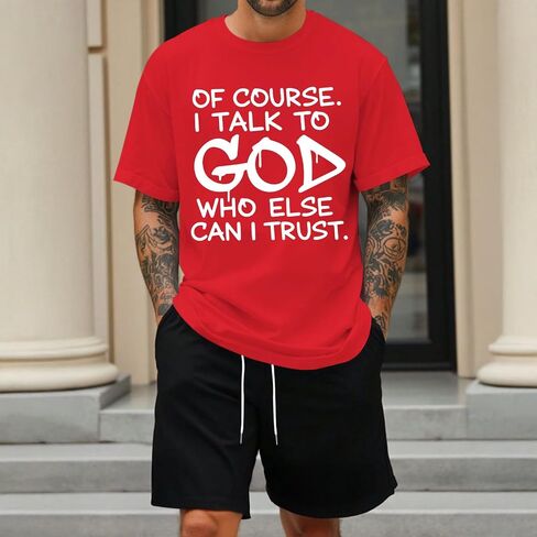 Fkatuzi Christian Jesus God Shirts for Men Religious Faith Bible Verse T Shirt Oversized Graphic Tee Cotton Streetwear Tops in Saudi Arabia