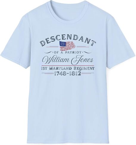 Personalized Descendant of A Patriot Shirt, Custom 250th USA Anniversary American Heritage Gift, Historic Independence Day in Kuwait