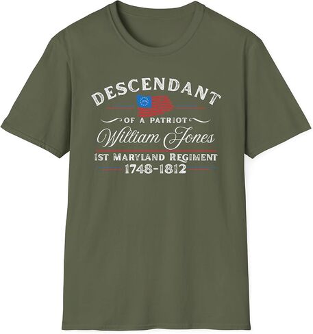 Personalized Descendant of A Patriot Shirt, Custom 250th USA Anniversary American Heritage Gift, Historic Independence Day in Kuwait
