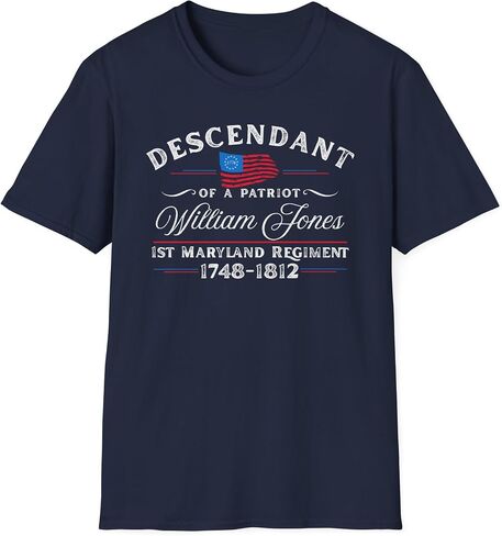 Personalized Descendant of A Patriot Shirt, Custom 250th USA Anniversary American Heritage Gift, Historic Independence Day in Kuwait