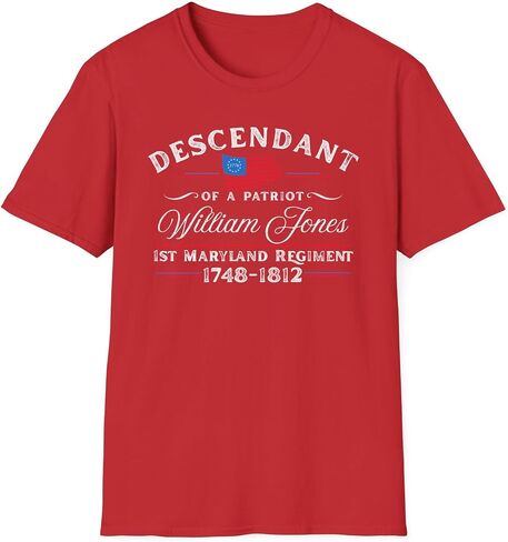 Personalized Descendant of A Patriot Shirt, Custom 250th USA Anniversary American Heritage Gift, Historic Independence Day in Kuwait