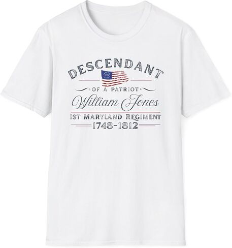 Personalized Descendant of A Patriot Shirt, Custom 250th USA Anniversary American Heritage Gift, Historic Independence Day in Kuwait