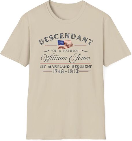 Personalized Descendant of A Patriot Shirt, Custom 250th USA Anniversary American Heritage Gift, Historic Independence Day in Kuwait