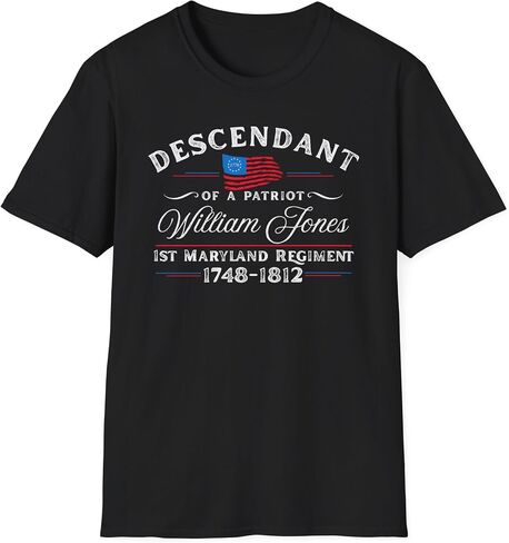 Personalized Descendant of A Patriot Shirt, Custom 250th USA Anniversary American Heritage Gift, Historic Independence Day in Kuwait