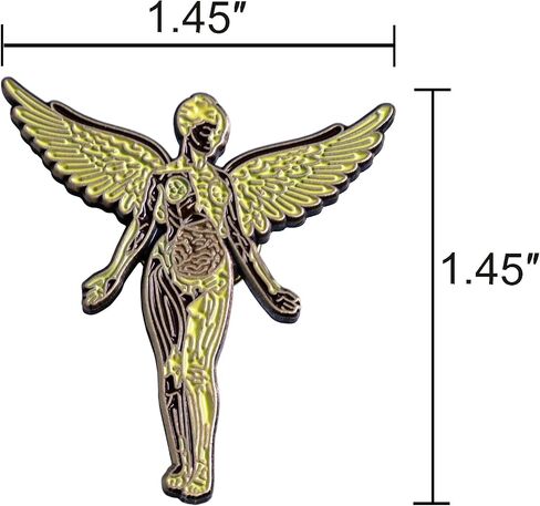 Utero Angel Rock Band Pin 1.5 Inches in Saudi Arabia