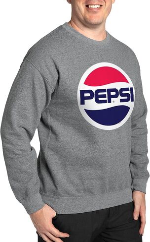 قميص من النوع الثقيل CafePress Pepsi 90S Logo البلوز الكلاسيكي طاقم الرقبة الخفيفة in Kuwait