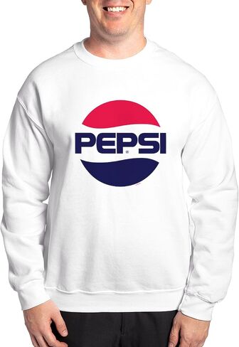 قميص من النوع الثقيل CafePress Pepsi 90S Logo البلوز الكلاسيكي طاقم الرقبة الخفيفة in Kuwait