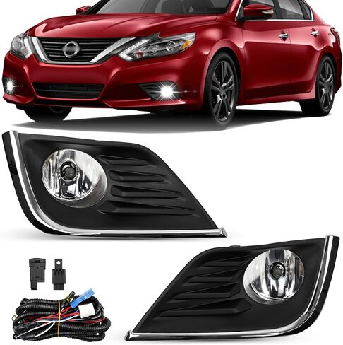 مصابيح الضباب - مجموعة مصابيح الضباب الأمامية متوافقة مع Nissan Altima 2016 2017 2018 - مجموعة استبدال مصابيح الضباب لNI1038139، NI1039139، 622579HS0A، و622569HS0A in Kuwait