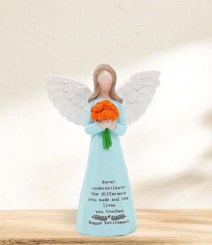 2026 Retirement Gift for Woman,5.4" Angel Retirement Figurine for Retiring Coworker,Meaningful Retirement Farewell Keepsake for New Chapter with Box in Saudi Arabia