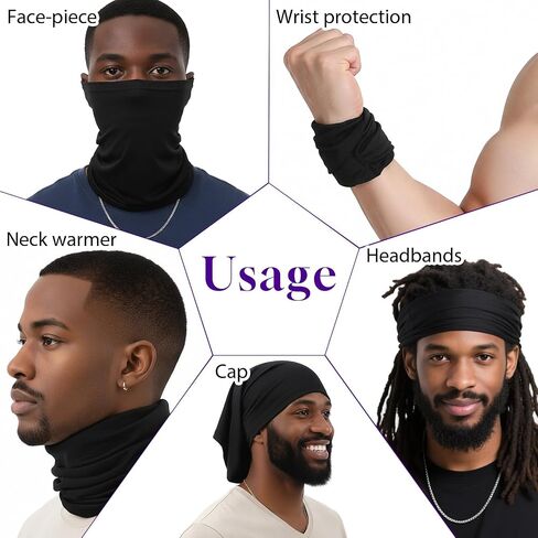 4pcs Dreads Cap, Loc Sock, Dreadlock Caps for Men, Soft and Comfortable, Tube Dreadlock Cap Elastic for Men & Women, Black in Saudi Arabia