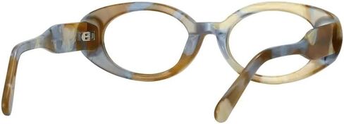 Retro Oval Tortoiseshell Blue Light Blocking Glasses, Acetate Frame Anti Eyestrain Computer Gaming Glasses for Women Men in Kuwait