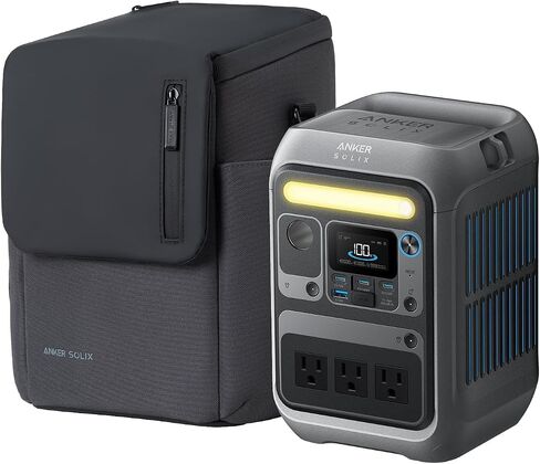 Anker SOLIX C300 Portable Power Station, Outdoor 288Wh LiFePO4 Battery, 300W (600W Surge) Solar Generator, 140W Two-Way Fast Charging, for Camping, Traveling, and Emergencies (with 60W Solar Panel) in Saudi Arabia