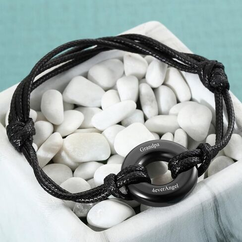 AllerPierce Cremation Urns Bracelet for Ashes Memorial Bracelets Circle of Life Eternity Jewelry for Men Women in Kuwait