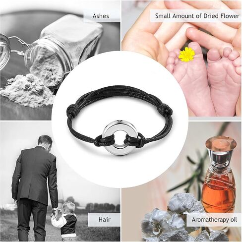 AllerPierce Cremation Urns Bracelet for Ashes Memorial Bracelets Circle of Life Eternity Jewelry for Men Women in Kuwait