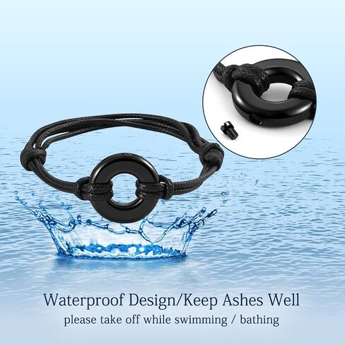 AllerPierce Cremation Urns Bracelet for Ashes Memorial Bracelets Circle of Life Eternity Jewelry for Men Women in Kuwait
