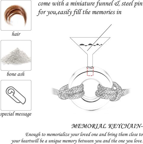 AllerPierce Cremation Urns Bracelet for Ashes Memorial Bracelets Circle of Life Eternity Jewelry for Men Women in Kuwait