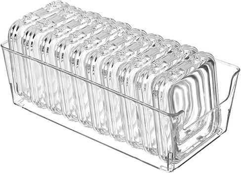 Acrylic Jewelry Organizers and Storage, Clear Travel Jewelry Case with 10 Pcs Portable Organizers and 20 Pcs Zipper Bags for Earrings, Rings, Necklace and Small Items, Jewelry Box Organizer in Saudi Arabia