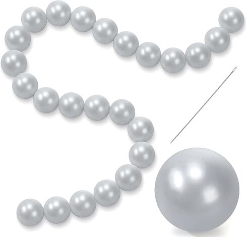 100 Pcs Quick Link Pearl Ball Garland 2.2 Inches Pits Pearl Ball Decoration Chain for Wall Arches Chains Birthday Party Wedding Anniversary Graduation Party Decor, Pearlescent White in Saudi Arabia