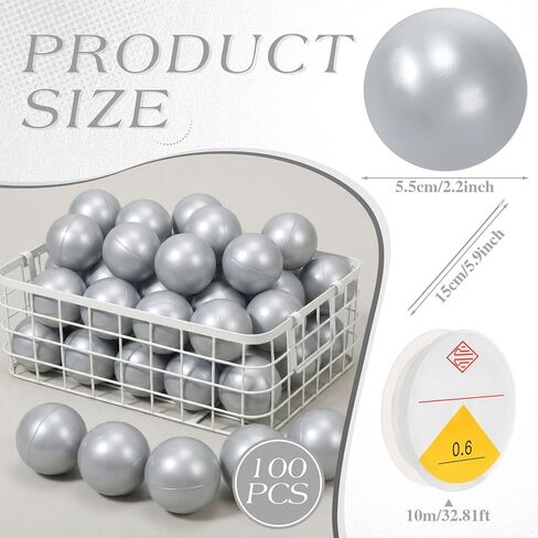 100 Pcs Quick Link Pearl Ball Garland 2.2 Inches Pits Pearl Ball Decoration Chain for Wall Arches Chains Birthday Party Wedding Anniversary Graduation Party Decor, Pearlescent White in Saudi Arabia
