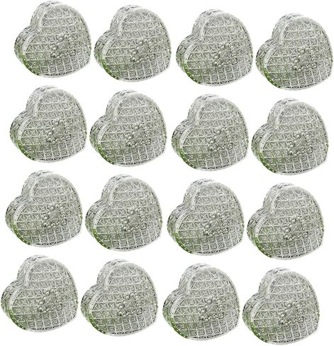 12Pcs Treasure Storage Jewelry Box Classic Mini Earring Bead Trinket Box for Necklace Party Favor, Silver in Saudi Arabia
