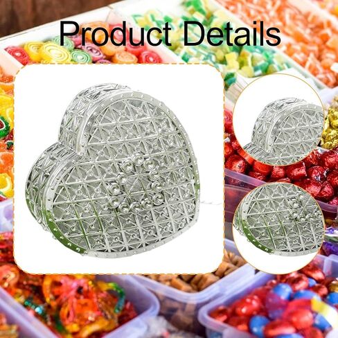 12Pcs Treasure Storage Jewelry Box Classic Mini Earring Bead Trinket Box for Necklace Party Favor, Silver in Saudi Arabia