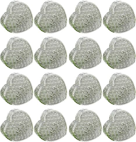 12Pcs Treasure Storage Jewelry Box Classic Mini Earring Bead Trinket Box for Necklace Party Favor, Silver in Saudi Arabia