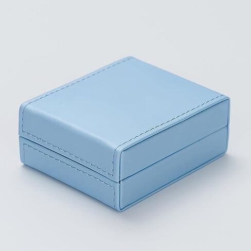 PU Leather Necklace Box Velvet Interior Necklace Gift Box Pendant Case Long Chain Display Storage Case for Anniversary Wedding Birthday Mother's Day (Blue) in Saudi Arabia