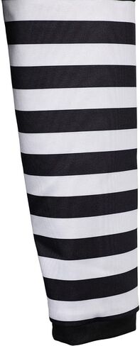 The Puppet Costume Marionette Cosplay Black Dress Striped Stocking Puppet Marionette Adults Women Halloween Outfits (Black, S) in Saudi Arabia